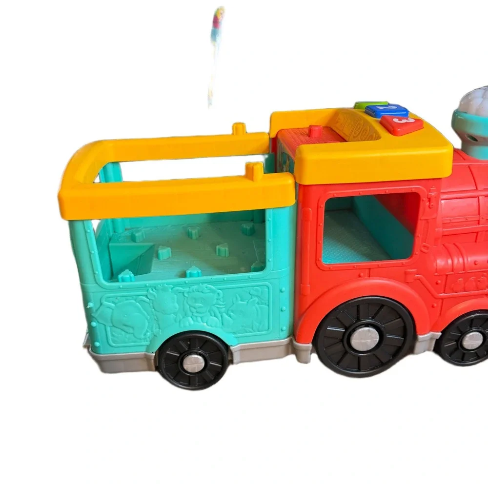 Fisher Price ABC Express Smart Stages Learning Train Red Yellow Teal Toy